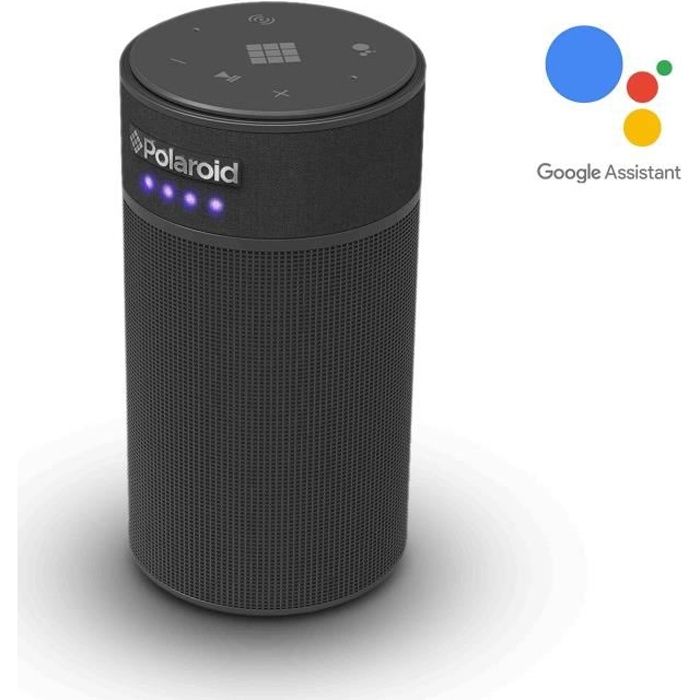 POLAROID SAM Enceinte vocale intelligente avec Assistant Google - Noir