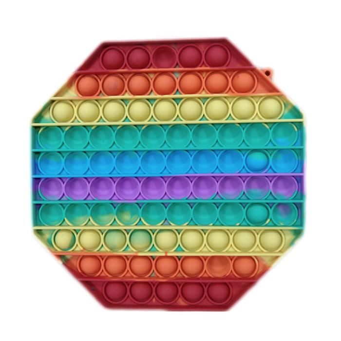 Jouets Anti-Stress - Fidget Toy- Pop it Bubble - Jouets Sensoriels à Presser en Silicone pour la Concentration et Le Calme it a47