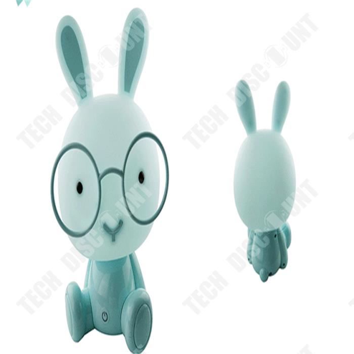 TD® Chambre Lampe Lapin Veilleuse Led Lampe de Nuit De Noël Cadeau De Chevet Décor Enfants Lunettes Lapins Lumières