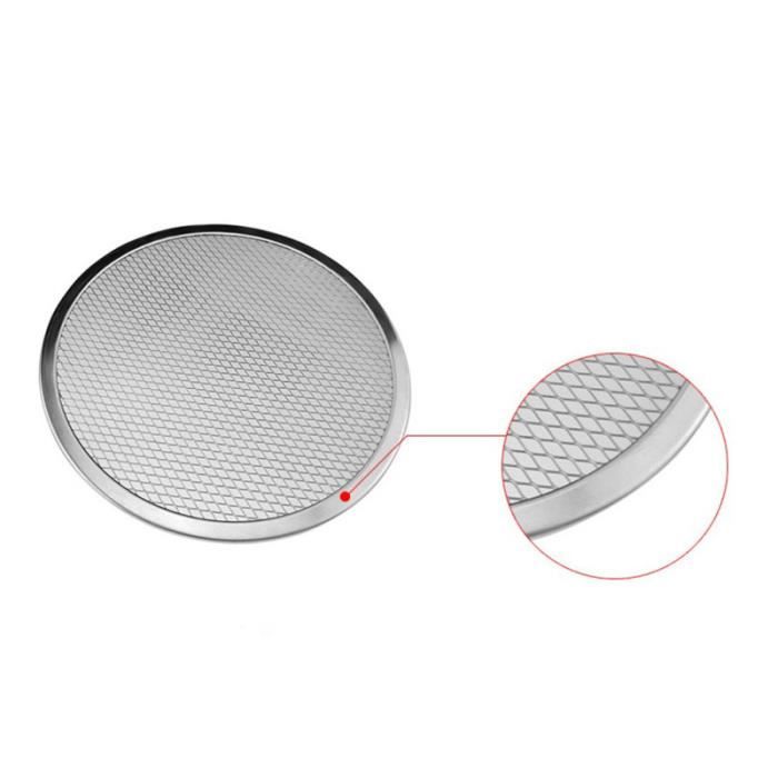 Plaque de cuisson à pizza de 6 pouces, plateau à en aluminium épaissi, antiadhésif, résistant aux rayures PLAT POUR FOUR