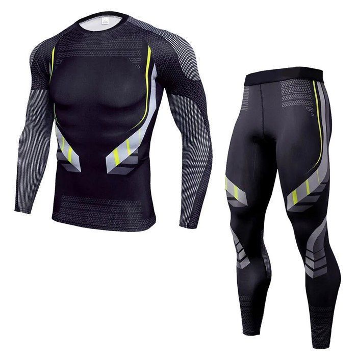 Ensemble De Sous-vêtements Longs Johns Doublés Thermiques Pour Hommes En Hiver