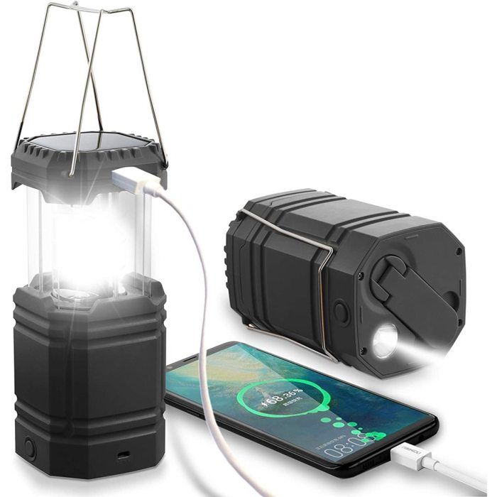 Lumière LED extérieure multifonctionnelle super lumineuse à économie dénergie lumière de tente de camping lumière solaire