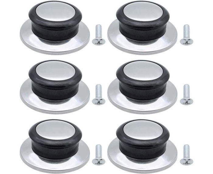 Lot De 4 Boutons De Remplacement Pour Couvercles De Casserole - Bakélite Résistante à La Chaleur, Universel