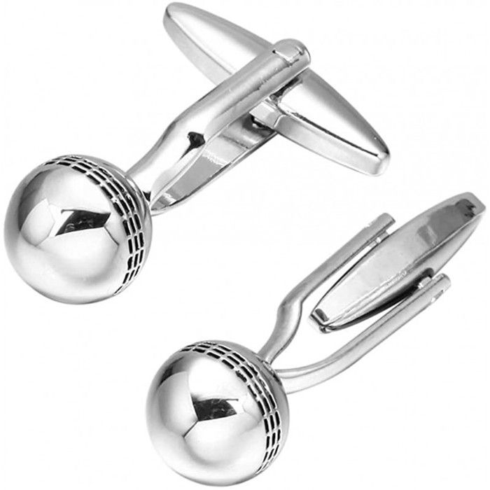 Boutons De Manchette Homme Ronds En Laiton - Classique, Boîte Cadeau Incluse