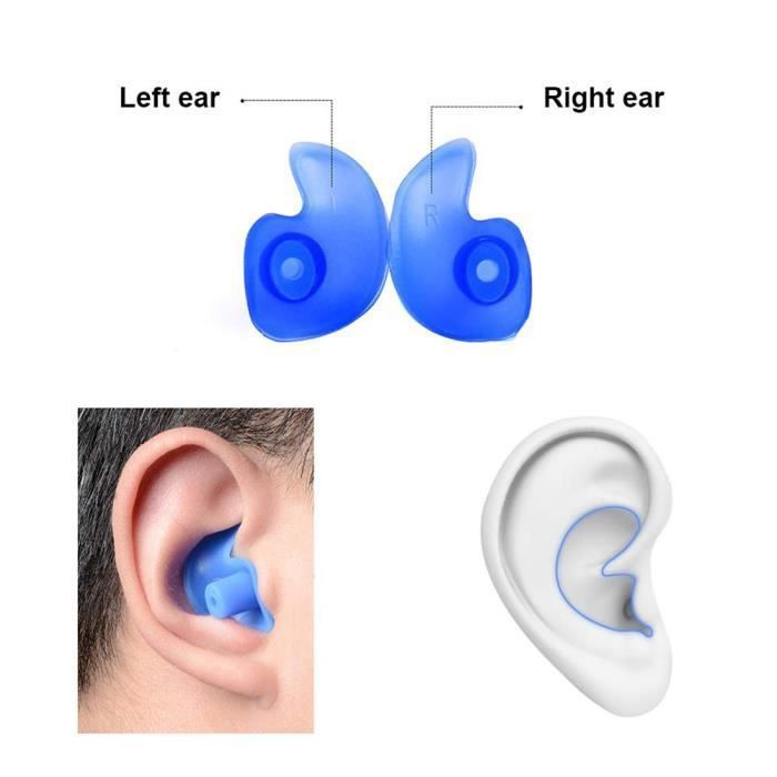 Conception Améliorée Bouchons d'oreille de Natation,2 Paires de