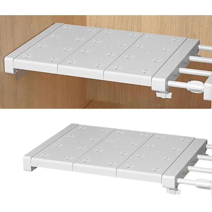 Étagère de rangement - YYV - Modèle télescopique - 38-60x24cm - Sans perçage - 20kg max