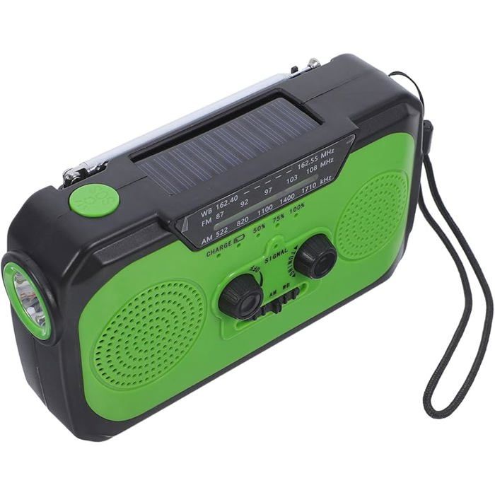 Radio Lampe De Poche À Manivelle,Radio À Manivelle D'Urgence Avec Lampe