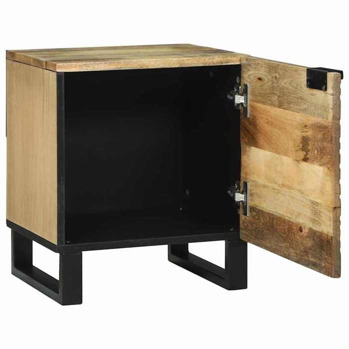 CLARENCE - NEW Tables de chevet - JILLS - Meuble de rangement Marron et Noir 40 x 33.5 x 46cm OCT438571027