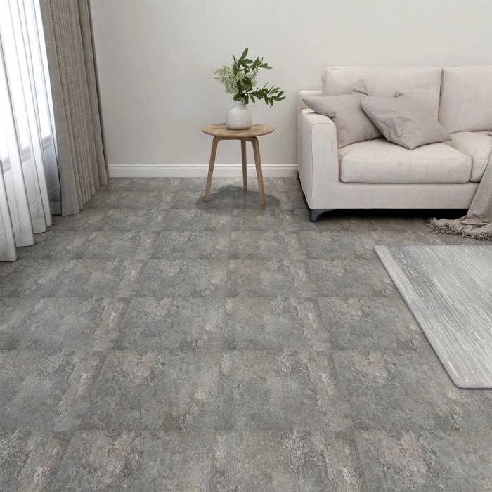 Dalles de plancher autoadhésives en PVC vidaXL 20 pièces 186 m² 305x305 cm Épaisseur 15 mm - vue 6