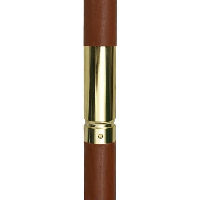 Parasol dextérieur en bois - WIENS - 200x300 cm - Anthracite - Mât en bois - Système de poulie - 6 nervures
