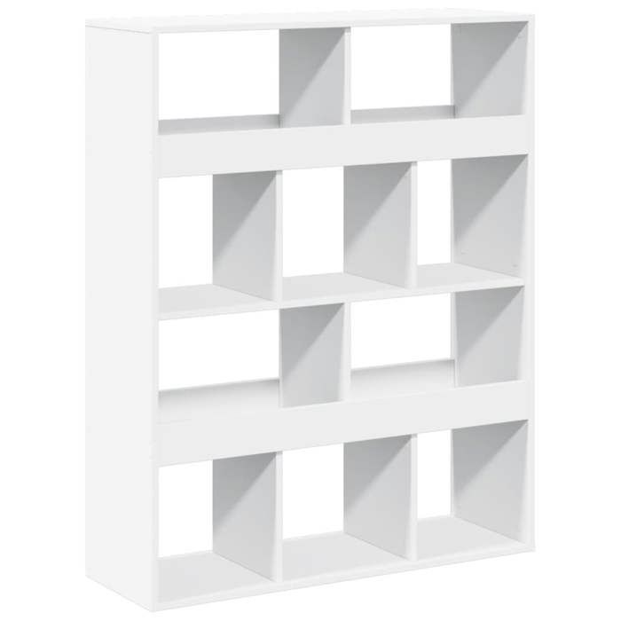 Bibliothèque SOLOMOON CHIC Cloison de séparation - pour salon - blanc 100x33x1255 cm bois dingénierie BB55