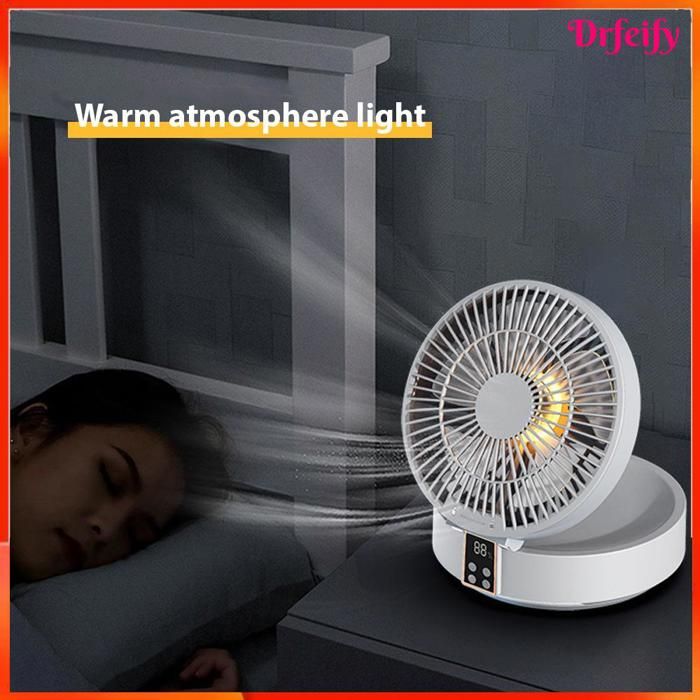 Ventilateur mural - AKOZON - Modèle mural oscillant - Moteur turbo - 5 pales - 3 vitesses - Akozon