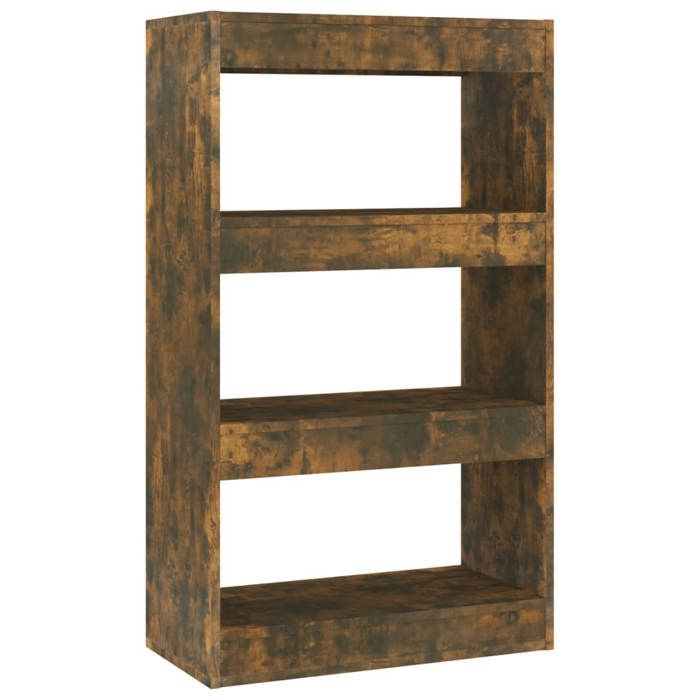 Mode Meuble de salon - vidaxl - Bibliothèque salon -/Séparateur de pièce Chêne fumé Bois dingénierie - pour maison N1B17095
