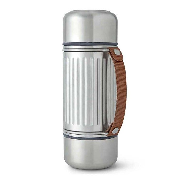 Gourdes et Thermos - Black And Blum : Thermos isotherme avec poignée et 2 tasses Black & Blum - Gris Gourdes et Thermos - Black And Blum : Thermos isotherme avec poignée et 2 tasses Black & Blum - Gris