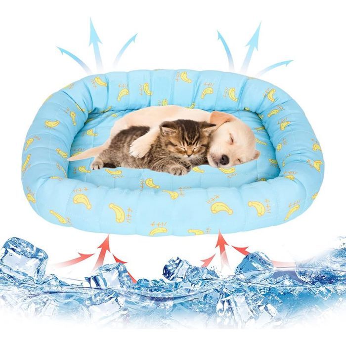Tapis rafraîchissant pour chien 45x40 cm – Auto-rafraîchissant soie glacée idéal été
