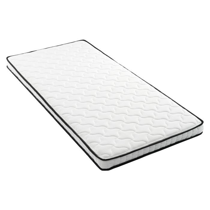 Matelas à ressorts - Dimensions 90x190 cm - Épaisseur 12 cm - Fermeté H3 - Modules ergonomiques - Soulagement lombaire