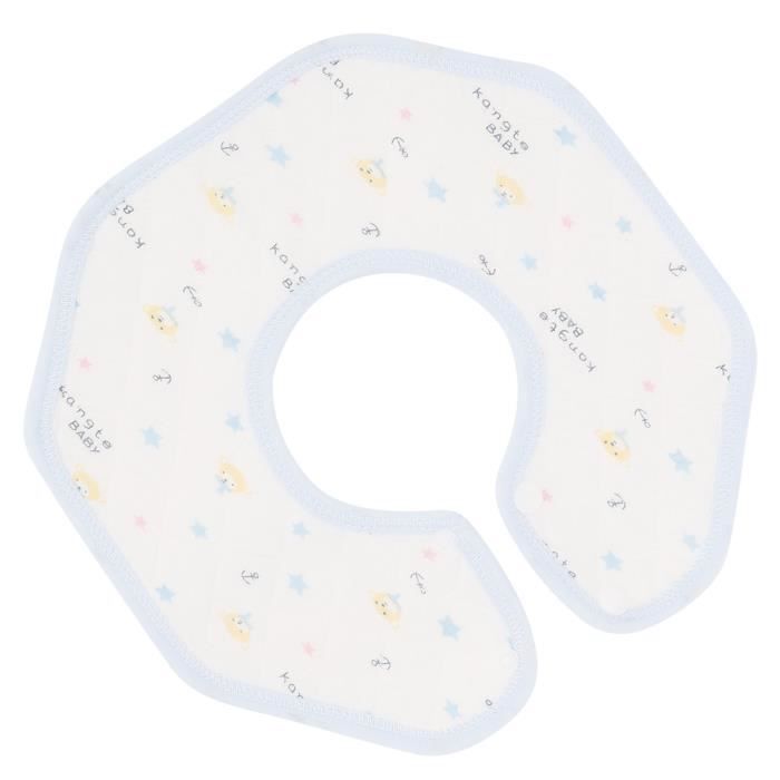 Lot De 3 Bavoirs Bébé Airshi En Coton Doux - Fermeture à Bouton-pression, Motifs Animaux, Lavables - 8