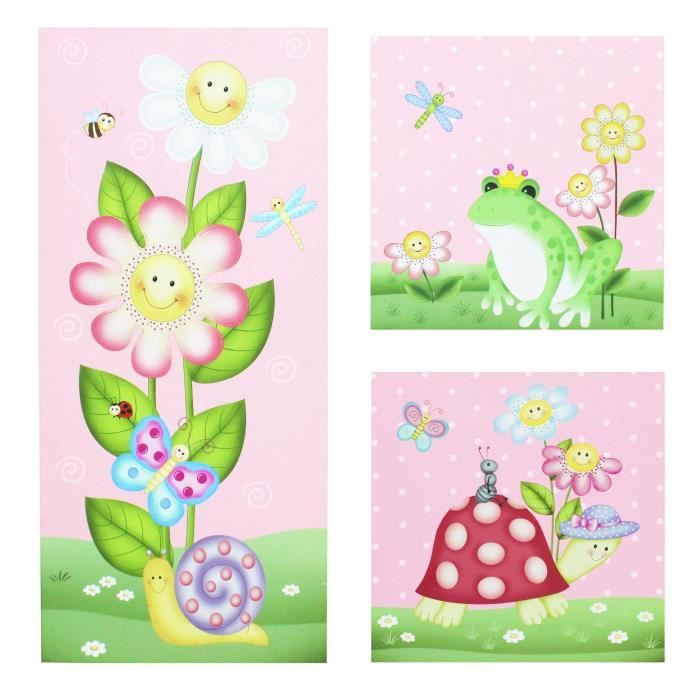 Tableaux Toiles Canvas Murale Pour Decor Chambre Enfant Bebe Fille Fantasy Fields Td 02a Cdiscount Maison