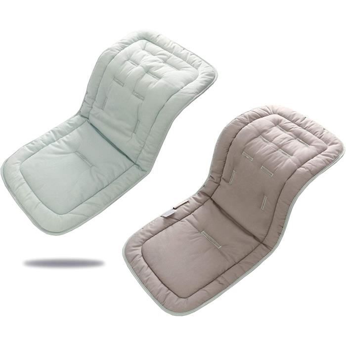 Coussin Réducteur Poussette Universel - Hiver/Été - Respirant Et Doux - 80x34cm - Pour Bébé - Fixation Harnais 5 Points