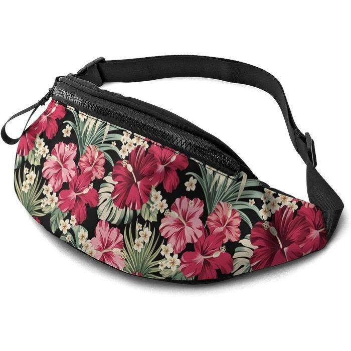 VX VONXURY Sac Banane Chic pour Femme Homme, Cuir PU Sac Ceinture Sacoche Banane Fanny Pack, Sac Banane Léger à Bandoulière avec Sangle Réglable pour la Course à Pied en Plein Air