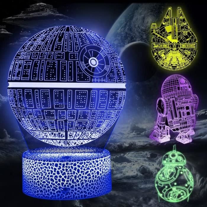 Lampe 3D Star Wars : Faucon Millenium