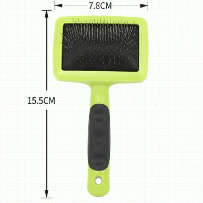 Peigne Brosse Double Face Pour Chien Et Chat – Acier Inox – Bleu – Désépaississant