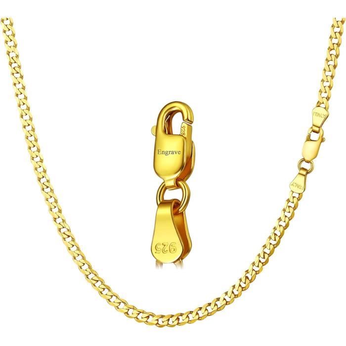 Collier Chaîne Christofle Argent 925 Sterling - Longueur 70 Cm, Occasion, Modèle Gourmette