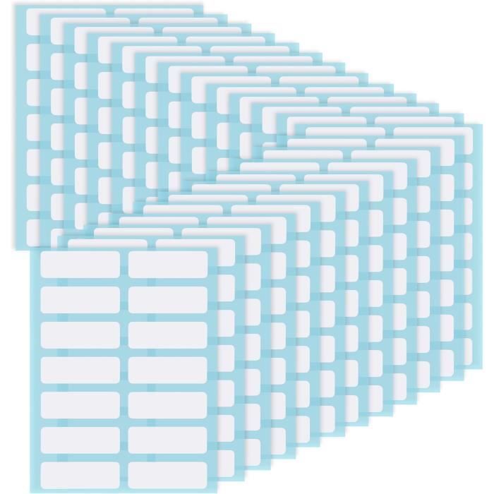 20Pcs Étanche Bouteille Étiquette Autocollants Amovible Salle