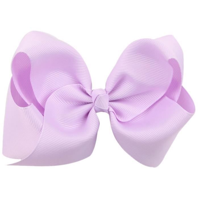 1 Jolie Barrette Nœud Parme 10 A 12 Cms Pour Une Mignonne Coiffure Pour Petite Fille Cdiscount Au Quotidien