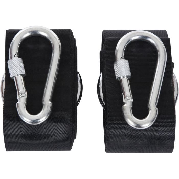 Kit Fixation Hamac – 2 Sangles De 2 M Avec Mousquetons, Charge Max 300 Kg, Pour Camping Et Jardin
