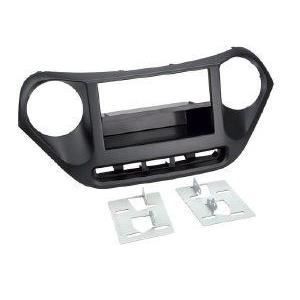 Facade autoradio 1DIN HYUNDAI I10 ap13 noir - avec vide poche - FACADE AUTORADIO HYUNDAI I10 11/2013&gt NOIR -
