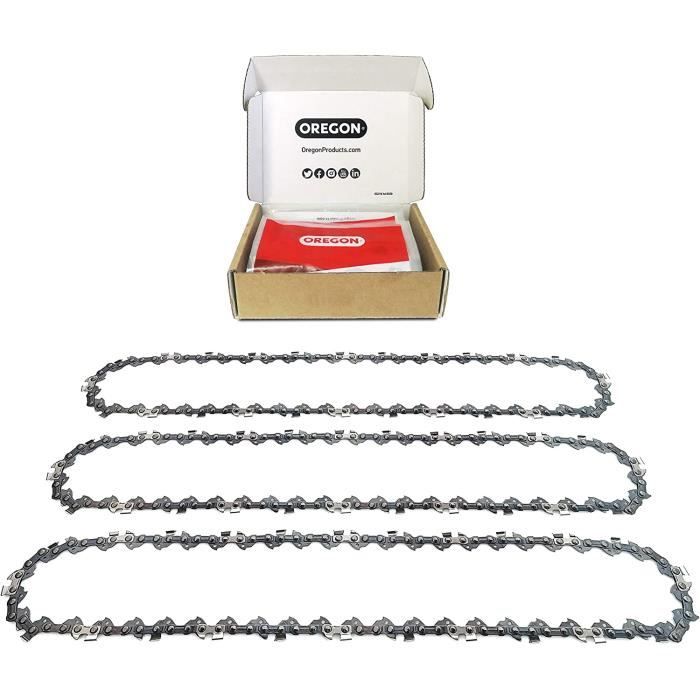 Lot de 3 Chaînes de Tronçonneuse , Pas de 38" LowProfile, Epaisseur de maillon 0,050" (1,3mm