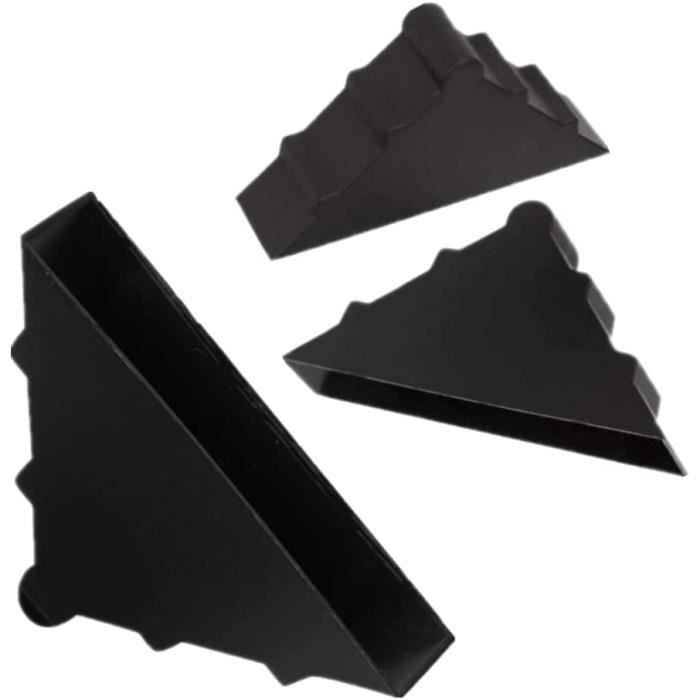 50 Coins De Protection Pour Cartons - Plastique Noir 5x5cm | Pour Expédition Meubles