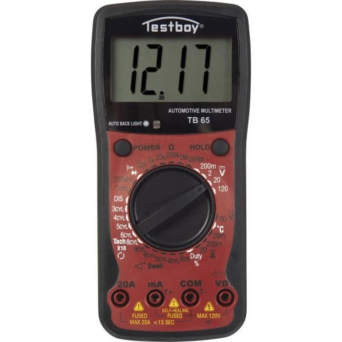 Multimètre numérique Testboy TB 65 Affichage (nombre de points):1999