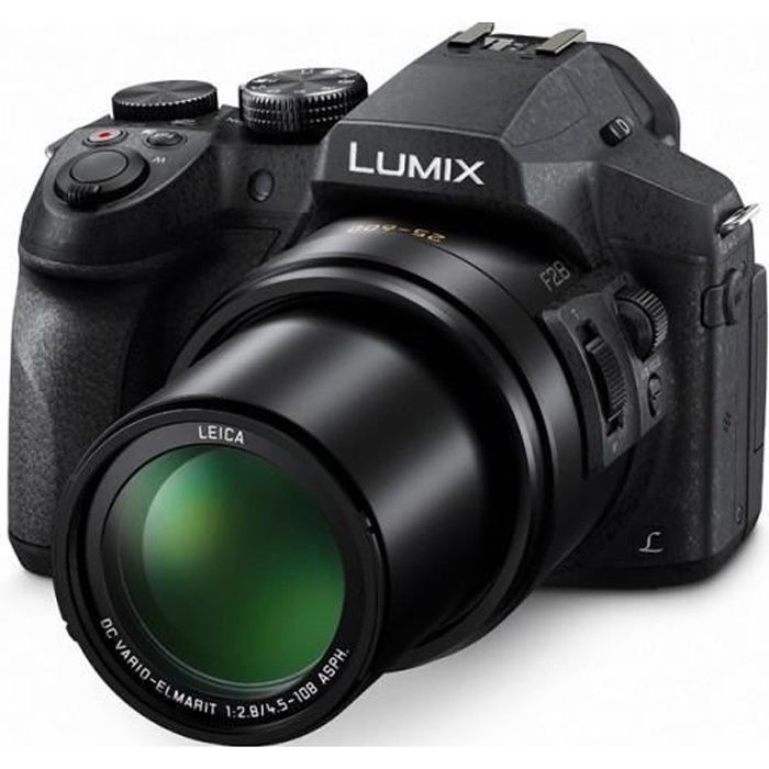 Caméra photo compacte - Panasonic - DMC-FZ300 - Zoom optique 24 - 4K - Résistant à la poussière