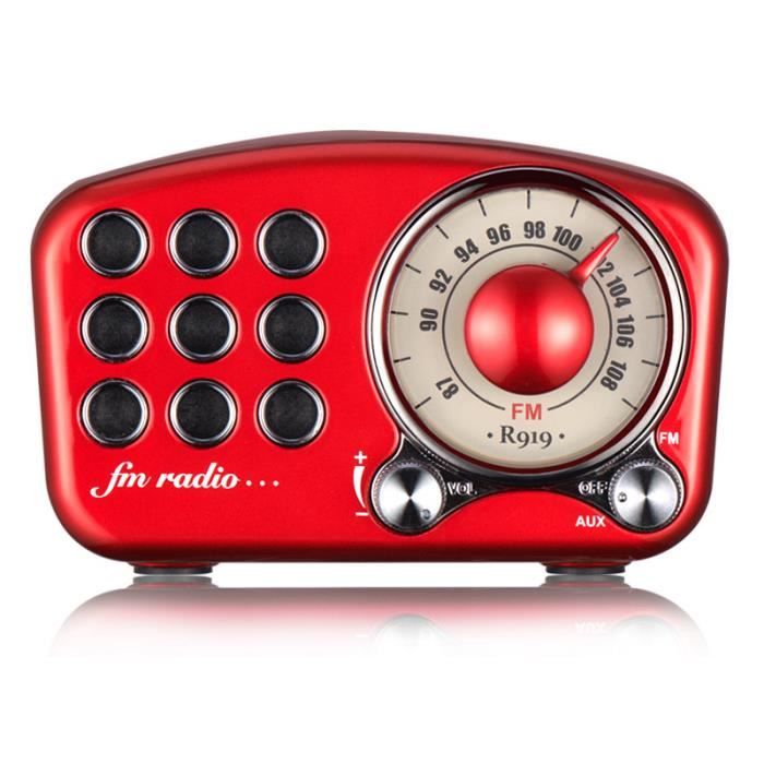 Petit Haut Parleur Bluetooth Haut-Parleur Bluetooth Rétro,Radio