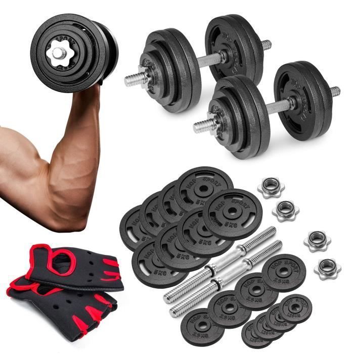 Paire De Poids En Fonte 35 Lb (16kg) - Trou Olympique 2 Pouces, Neufs