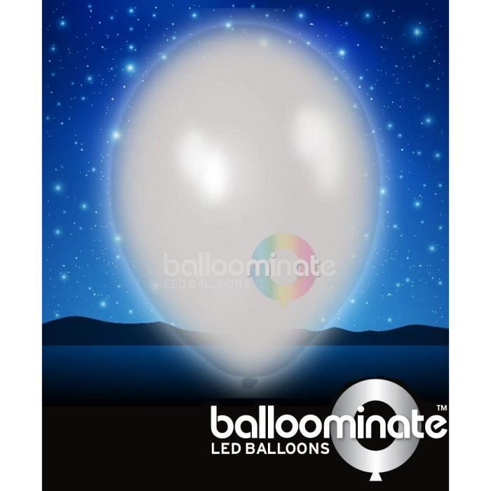 Ballon lumineux blanc led blanche