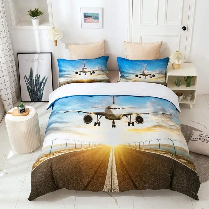 Couverture De Couette En Peluche Réversible Hiver - Hypoallergénique Extra Douce - Blanc 220x240 Cm