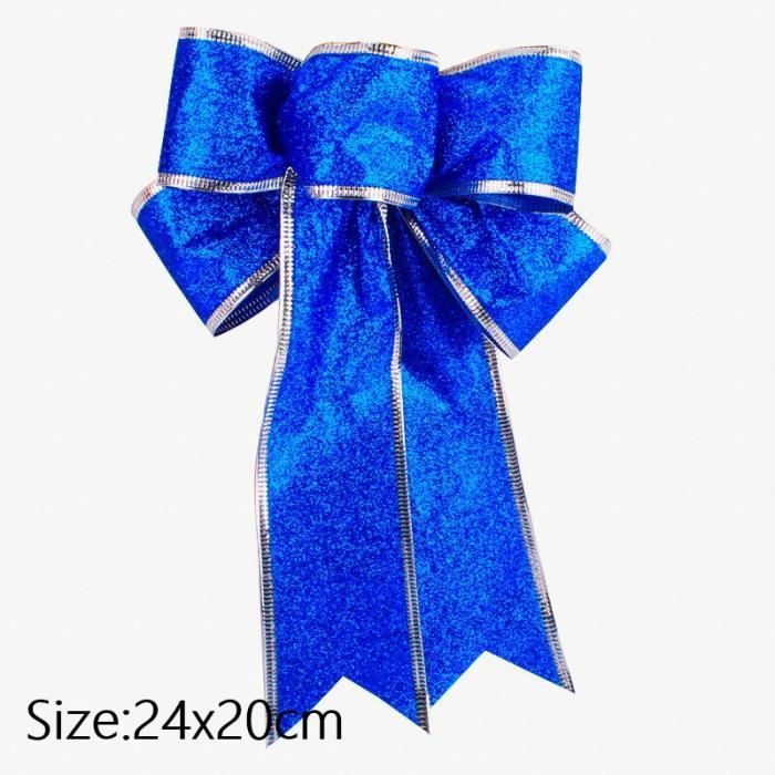 Grand Nœud Pour Sapin De Noël,Décorations D'Ornement Réutilisables