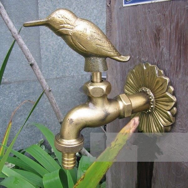 Robinet De Jardin En Laiton Forme Grenouille - Design Décoratif, 1/2", Pour Extérieur, Traditionnel Et élégant