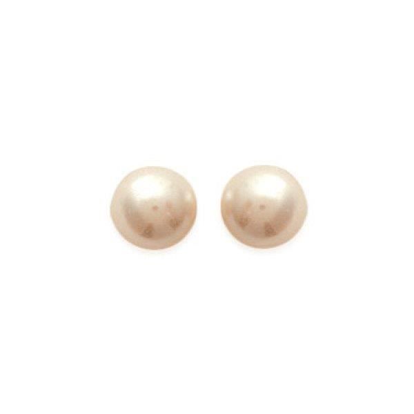 Boucles D'oreilles Puces En Argent 925 Avec Agate Blanche 8mm - Marque Petugons, Neuves Avec étiquettes