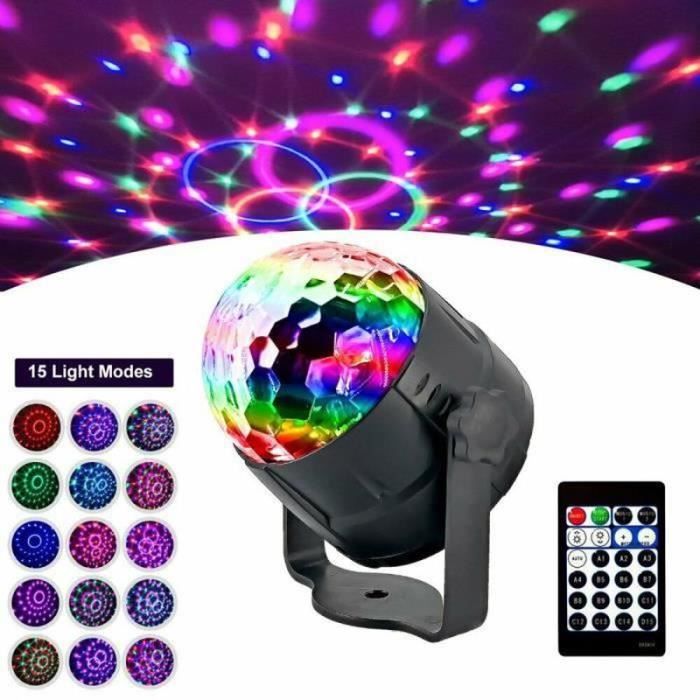 Lampe scène spot de scène 15 couleurs Bluetooth Disco LED Party