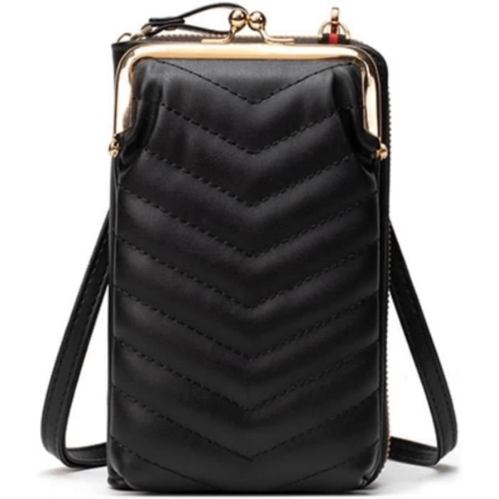 Sac Porté épaule Duo Lynx Noir - Simili Cuir, Pratique Et Léger | Occasion Très Bon état