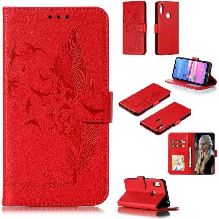 Cadorabo Custodia Libro compatibile con Huawei Y6S in TURCHESE PETROLIO