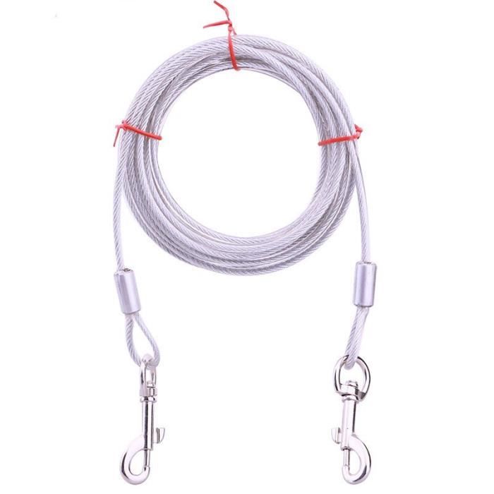 Animal Chain Rope CRAZE Double-ended One with Two Iron Chains Steel Wire Ropes Two Dogs ...