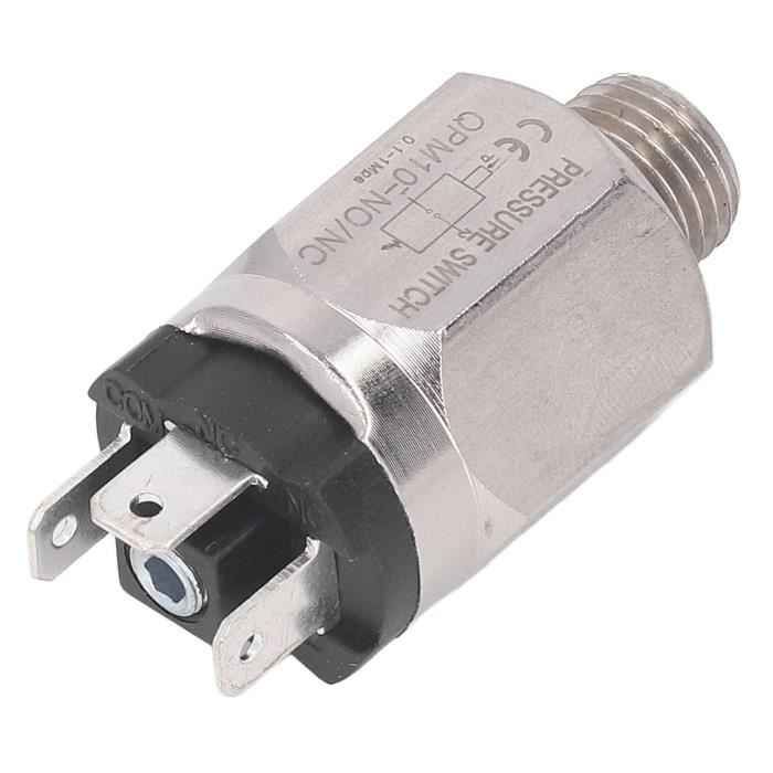 Pressostat Pneumatique Réglable QPM11-NC - Plage 0,1-0,7 MPa, Entrée G1/4", Alimentation AC220V/24V - Pour Systèmes Air/eau