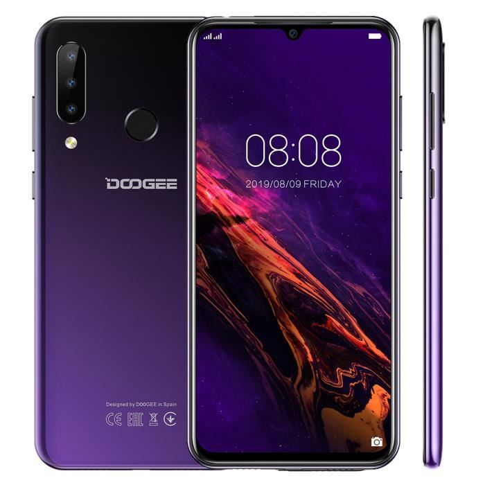Vente Téléphone portable Smartphone 4G DOOGEE N20 4Go RAM 64Go ROM 6.3" Écran Octa Core Téléphone portable Debloqué - Violet pas cher Vente Téléphone portable Smartphone 4G DOOGEE N20 4Go RAM 64Go ROM 6.3" Écran Octa Core Téléphone portable Debloqué - Violet pas cher