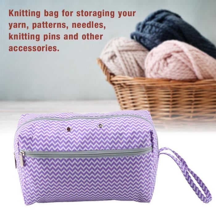 Sac De Rangement Portable Pour Crochet – Organisateur Avec Poches Filet Et Compartiments (Sac Seul)