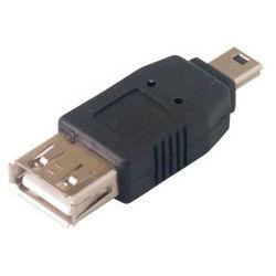 MCL Adaptateur USB A Femelle / mini USB B Mâle - 5 broches